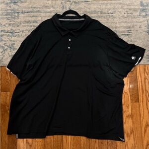Adidas 5XL ClimaChill Black Striped Performance Golf Polo Big and Tall